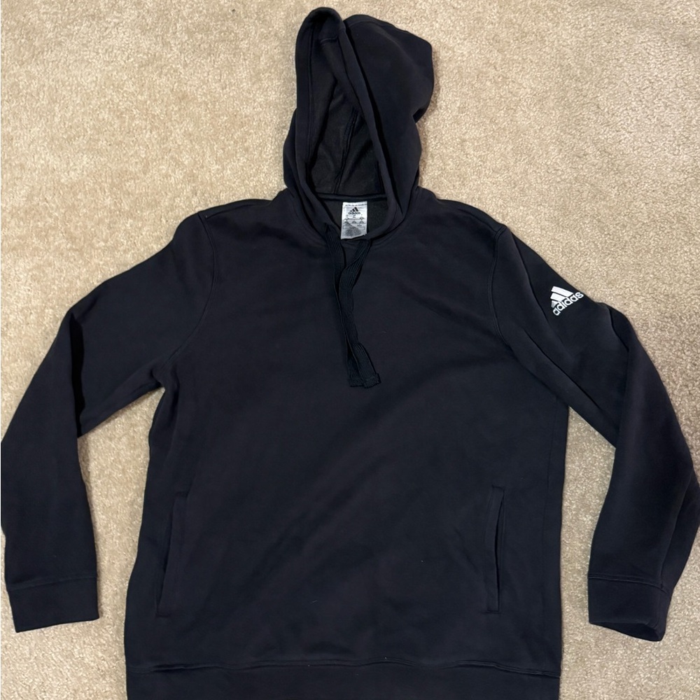 Adidas Black Sweatshirt Casual Hoodie